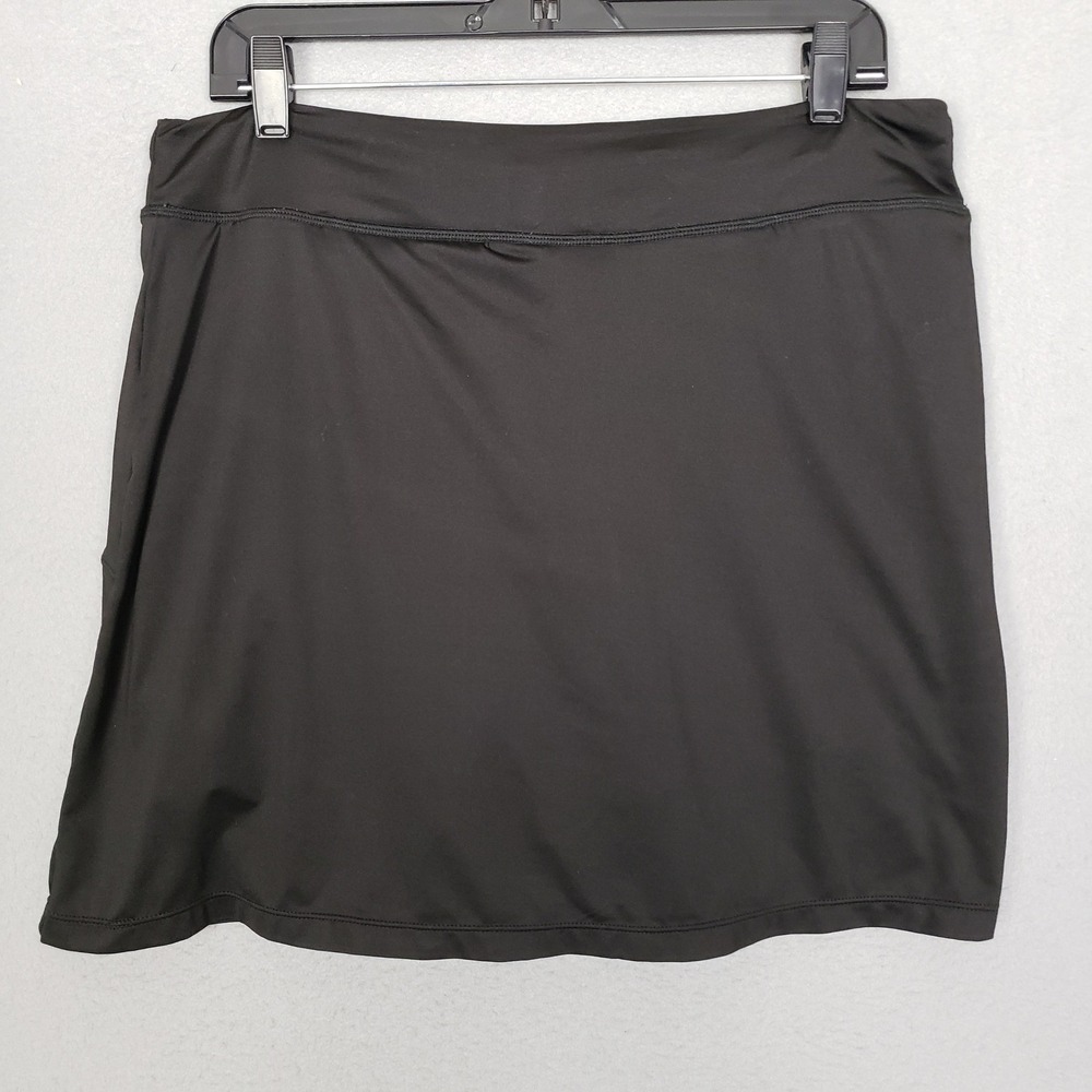 Anivivo Athletic Skort Black Mini Skirt Built In Shorts Pickleball Tennis 2XL